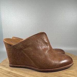 Kork-Ease Brown Leather Mules